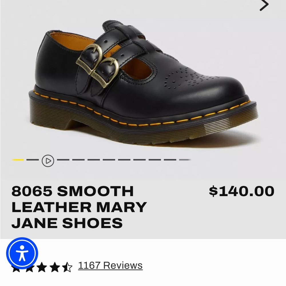 Dr martens Black Leather Mary Jane Shoes